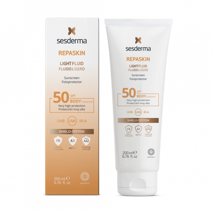 Repaskin Light Fluid Spf-50 200 Ml - Солнцезащитный Крем-гель С Сзф-50 Repaskin Light Fluid Spf-50 200 Ml - Солнцезащитный Крем-гель С Сзф-50