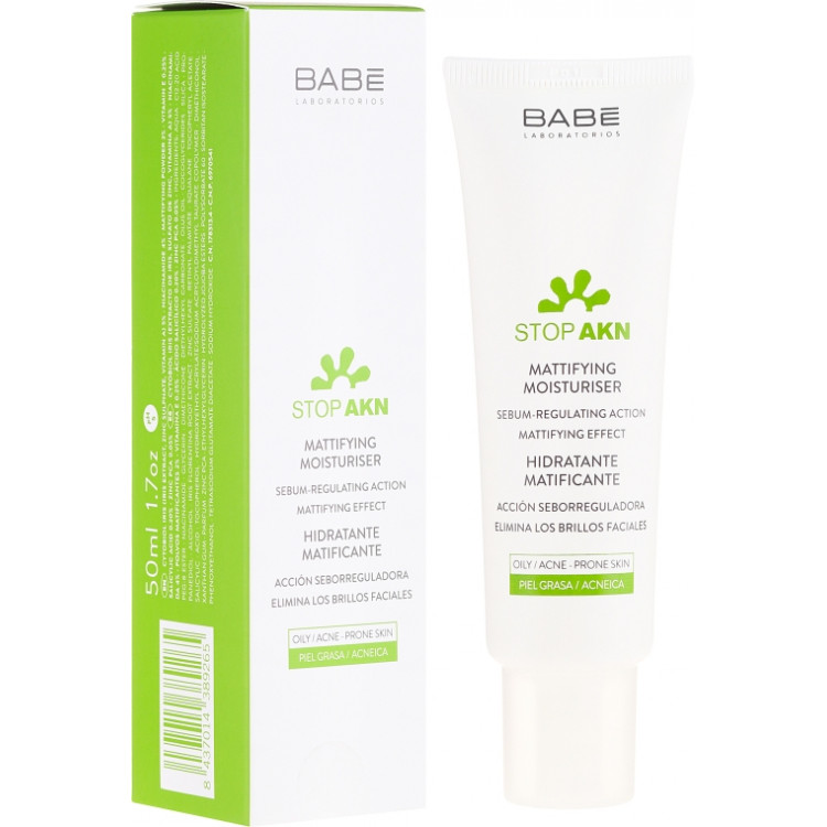 Babe Laboratorios Stop Akn Skin Hidratante Moisturiser - Матирующее увлажняющее средство для проблемной кожи 50 мл Babe Laboratorios Stop Akn Skin Hidratante Moisturiser - Матирующее увлажняющее средство для проблемной кожи 50 мл