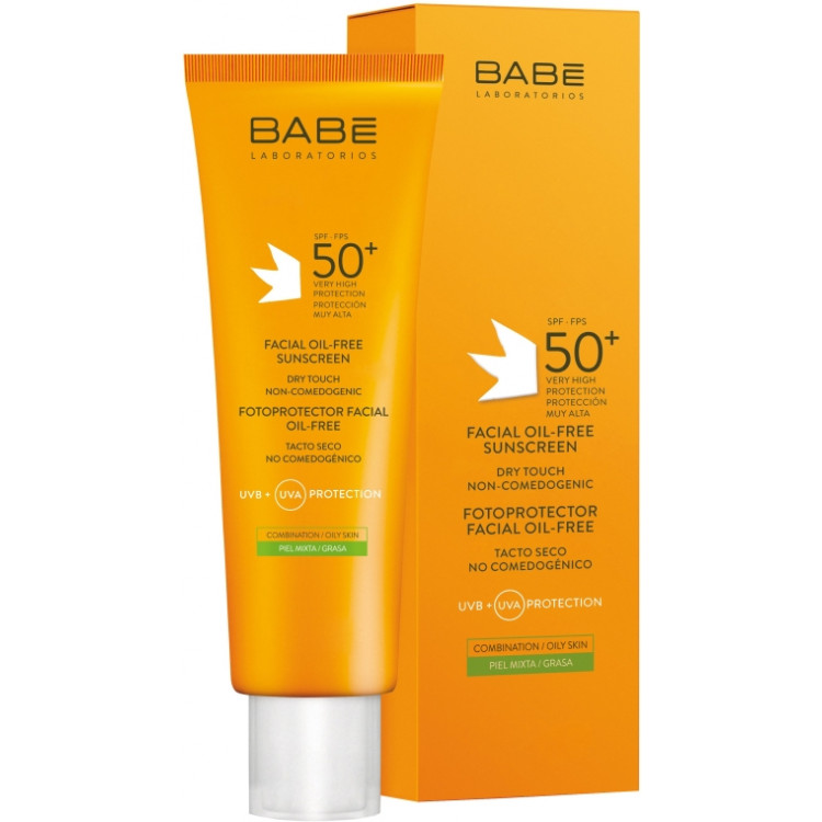 Babe Laboratorios Fotoprotector Facial Sunscreen - Солнцезащитный крем для жирной кожи лица SPF 50+ 50 мл Babe Laboratorios Fotoprotector Facial Sunscreen - Солнцезащитный крем для жирной кожи лица SPF 50+ 50 мл