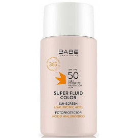 Babe Laboratorios - Солнцезащитный флюид для лица с отенком SPF 50+ 50 мл