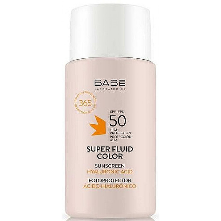 Babe Laboratorios - Солнцезащитный флюид для лица с отенком SPF 50+ 50 мл Babe Laboratorios - Солнцезащитный флюид для лица с отенком SPF 50+ 50 мл