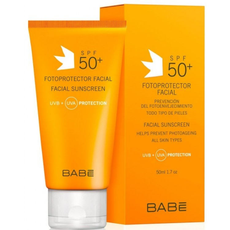 Babe Laboratorios Fotoprotector Facial Sunscreen - Солнцезащитный крем для лица SPF 50+ 50 мл Babe Laboratorios Fotoprotector Facial Sunscreen - Солнцезащитный крем для лица SPF 50+ 50 мл