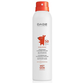 Babe Laboratorios Pediatric Wet Skin - Детский солнцезащитный спрей SPF 50+ 100 мл