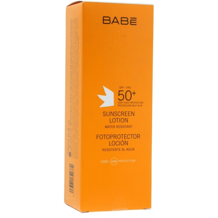 Babe Laboratorios Sun Lotion - Солнцезащитный лосьон SPF 50+ 200 мл Babe Laboratorios Sun Lotion - Солнцезащитный лосьон SPF 50+ 200 мл