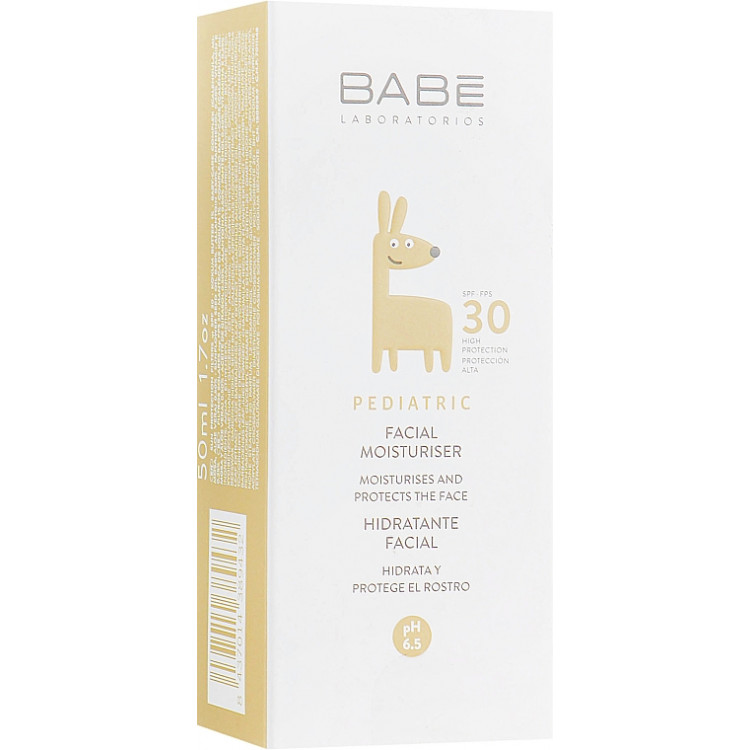 Babe Laboratorios Facial Moisturizer SPF 30 - Детский увлажняющий крем для лица с SPF 30 50 мл Babe Laboratorios Facial Moisturizer SPF 30 - Детский увлажняющий крем для лица с SPF 30 50 мл