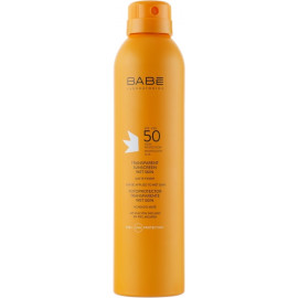 Babe Laboratorios Fotoprotector Transparente Wet Skin - Солнцезащитный водостойкий спрей SPF 50+ 200 мл