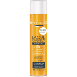 Byphasse Keratin Natural Effect Extra Strong Hair Spray - Лак для волос  400 мл