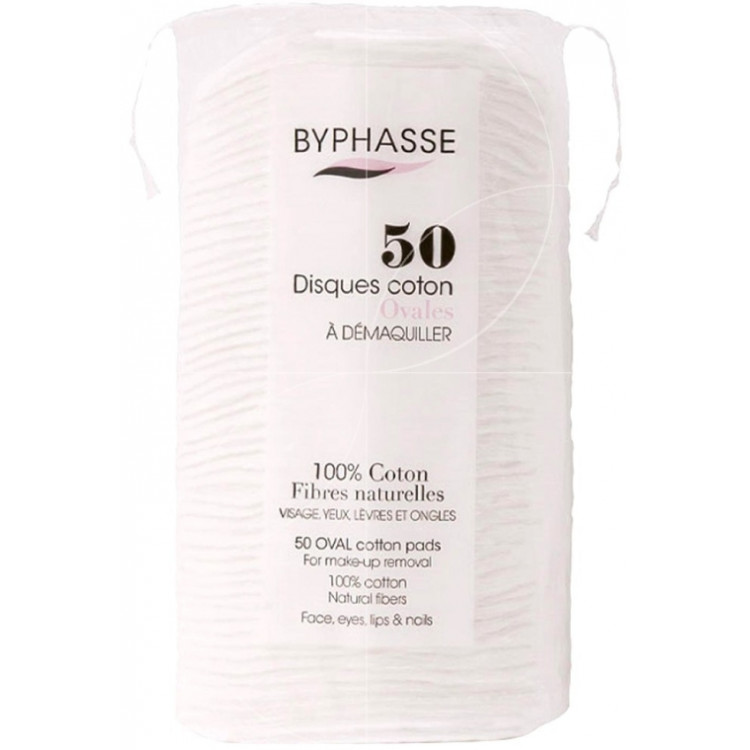 Byphasse Cotton-Ватные диски для снятия макияжа 50шт Byphasse Cotton-Ватные диски для снятия макияжа 50шт