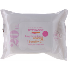 Byphasse Intimate Wipes For Sensitive Skin - Салфетки для интимной гигиены 20 шт