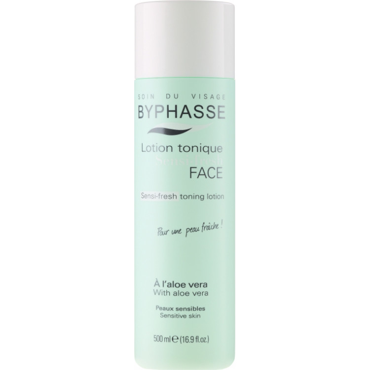 Byphasse Sensi-fresh Aloe Vera Toning Lotion - Тоник для чувствительной кожи 500 мл Byphasse Sensi-fresh Aloe Vera Toning Lotion - Тоник для чувствительной кожи 500 мл