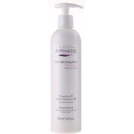 Byphasse Soft Cleansing Milk Face & Eyes-Молочко для очищения лица и глаз от макияжа с дозатором 500 мл