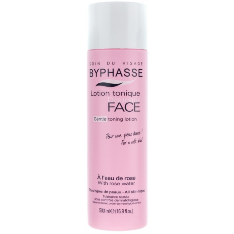 Byphasse Gentle Toning Lotion With Rosewater All Skin Types - Лосьон-тоник лица Byphasse Gentle Toning Lotion With Rosewater All Skin Types - Лосьон-тоник лица