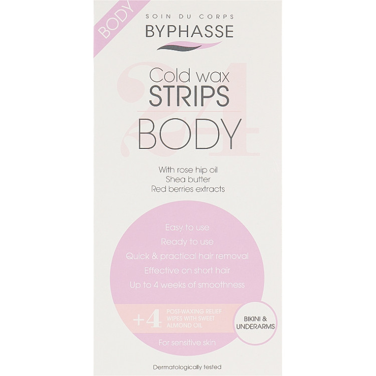 Byphasse Body Sensitive Skin - Восковые полоски для депиляции зоны бикини и подмышек Byphasse Body Sensitive Skin - Восковые полоски для депиляции зоны бикини и подмышек