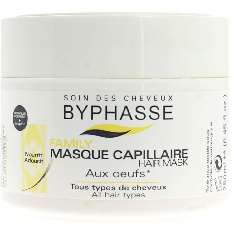 Byphasse Family Multivitamin Complexe Mask - Маска с яичным желтком для всех типов волос 250 мл Byphasse Family Multivitamin Complexe Mask - Маска с яичным желтком для всех типов волос 250 мл