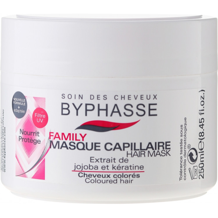Byphasse Family Coloured Hair Mask - Маска для окрашенных волос 250 мл Byphasse Family Coloured Hair Mask - Маска для окрашенных волос 250 мл