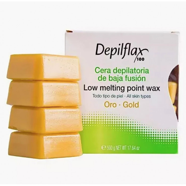 Hair removal wax 500 g - Горячий воск Золотой в брикетах Hair removal wax 500 g - Горячий воск Золотой в брикетах