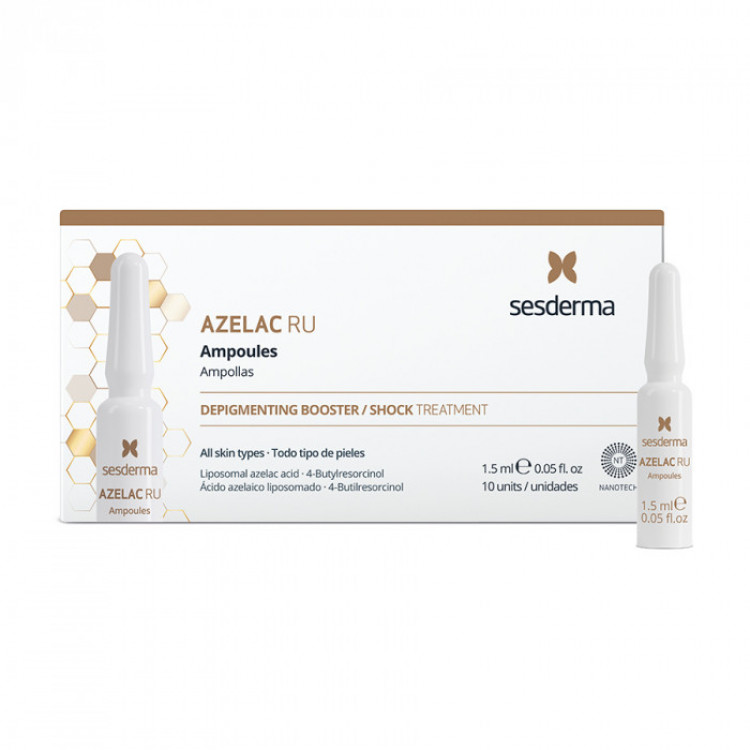 Azelac Ru Ampoules – Средство В Ампулах Депигментирующее, 10 Шт. По 1,5 Мл Azelac Ru Ampoules – Средство В Ампулах Депигментирующее, 10 Шт. По 1,5 Мл