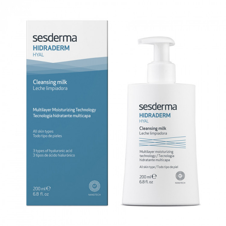 Hidraderm Hyal Cleansing Milk - Молочко Очищающее для лица, 200 Мл Hidraderm Hyal Cleansing Milk - Молочко Очищающее для лица, 200 Мл