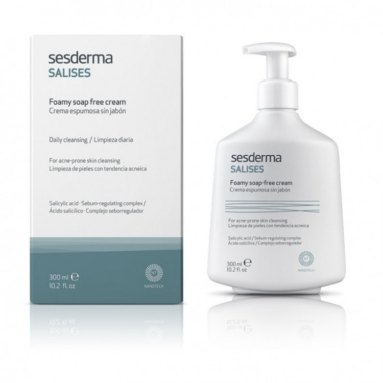 Salises Foamy Soap Free Cream 300 Ml - Пенящийся Крем Для Умывания Salises Foamy Soap Free Cream 300 Ml - Пенящийся Крем Для Умывания