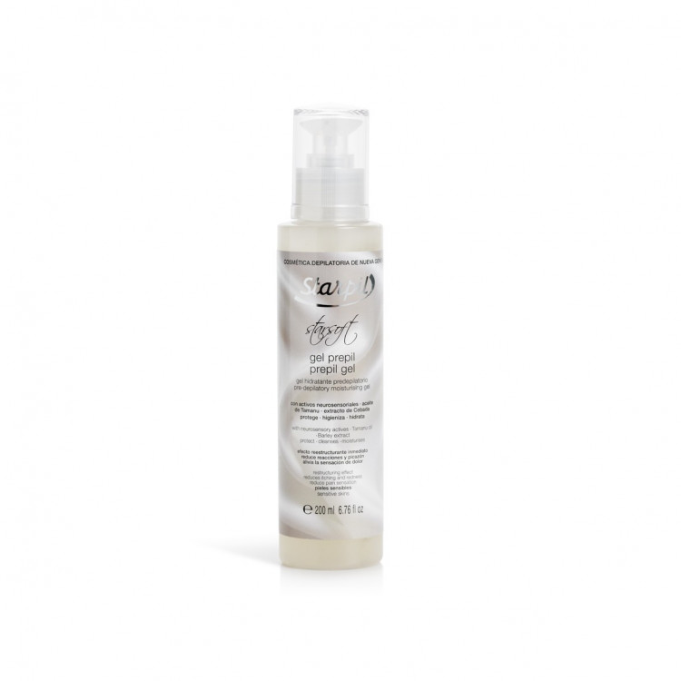 Star Soft Pre-depilatory moisturising gel 200 ml Пудровый гель перед депиляцией Star Soft Pre-depilatory moisturising gel 200 ml Пудровый гель перед депиляцией