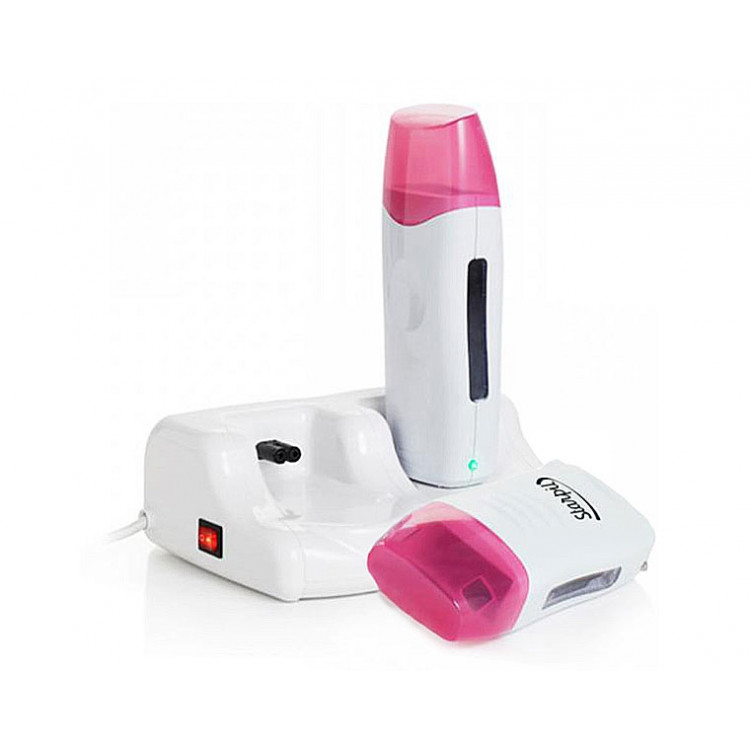 Wax heaters x 2 - Два Розовых нагревателя для воска в картриджах + база Wax heaters x 2 - Два Розовых нагревателя для воска в картриджах + база