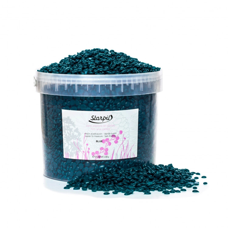 Film wax pearls blue 2268 g - Воск пленочный, синий в гранулах Film wax pearls blue 2268 g - Воск пленочный, синий в гранулах